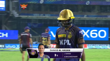 M03: SRH vs KKR –  Shakib Al Hasan Wicket