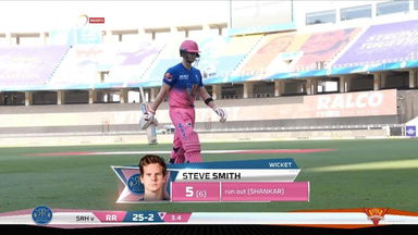 M26: SRH vs RR – Steve Smith Wicket