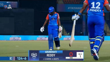 M15 - DC vs UPW: Arundhati Reddy Wicket