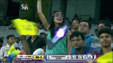 M21: CSK vs KKR –  Yusuf Pathan Six