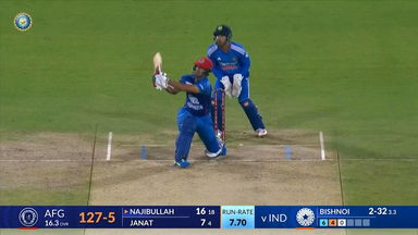 IND vs AFG 2024, 2ND T20I: Najibullah Zadran Six
