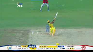 M18: CSK vs KXIP –  Ambati Rayudu Six