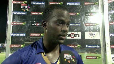 CLT20 2013 M18: RR vs OT  –   Interview – Kevon Cooper