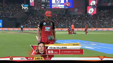 M51: RCB vs SRH – AB de Villiers Wicket