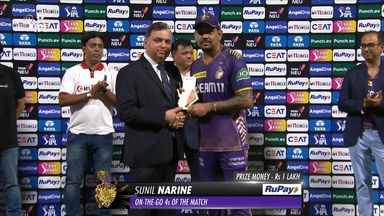M42: KKR vs PBKS – RuPay On-The-Go 4s of the Match – Sunil Narine
