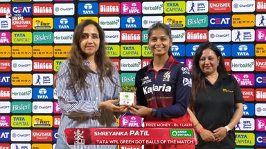 TATA WPL Green Dot Balls of the Match: Match 9, Royal Challengers Bengaluru vs Gujarat Giants, WPL 2026: Shreyanka Patil