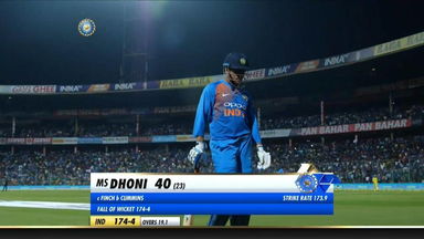 IND vs AUS 2019, 2nd T20I: MS Dhoni Wicket