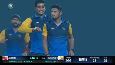 Syed Mushtaq Ali Trophy 2022 Final : Vaibhav Arora's crunch double-wicket over