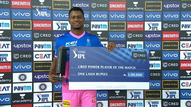 M43: RR vs RCB  – CRED Power Player of the Match – Evin Lewis