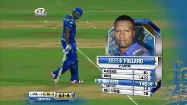 M12: MI vs CSK – Kieron Pollard 64