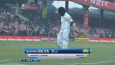 IND vs SL 2017, 3rd Test Day 3: Roshen Silva Wicket