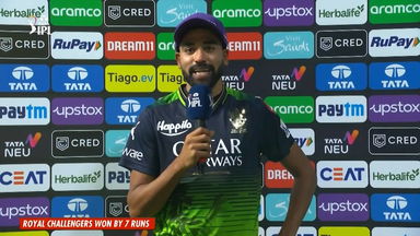 M32: RCB vs RR –   Mohammed Siraj  Interview