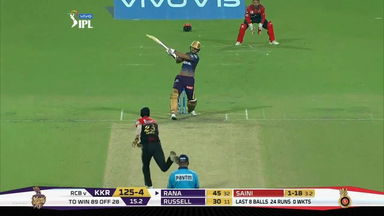 M35: KKR vs RCB – Nitish Rana Six