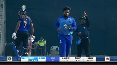 Syed Mushtaq Ali Trophy 2019-20, PUD vs MCA: Fall of wickets