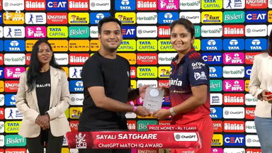 ChatGPT Match IQ Award: Match 12, Gujarat Giants vs Royal Challengers Bengaluru, WPL 2026: Sayali Satghare