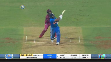 IND vs WI 2019, 3rd T20I: Rohit Sharma Six