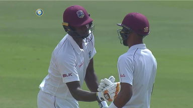 IND vs WI 2018, 2nd Test: Roston Chase’s 106 (189)