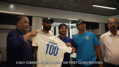 100th first class match. 100 reasons to smile: A tribute to Shami