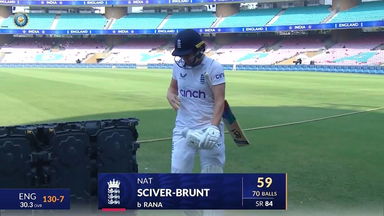 IND-W vs ENG-W 2023, 1st Test: Natalie Sciver Wicket