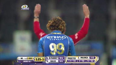 M1: MI vs KKR – Manish Pandey Six