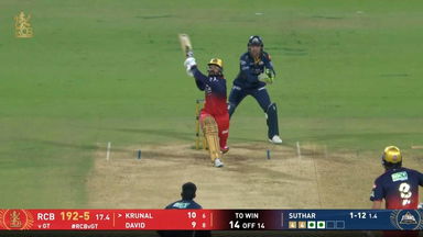 IPL 2026 M34: RCB vs GT - Krunal Pandya Six