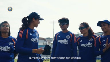 Sree Charani's heartwarming Test cap presentation