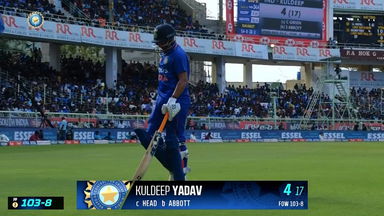 IND vs AUS 2023, 2ND ODI: Kuldeep Yadav Wicket