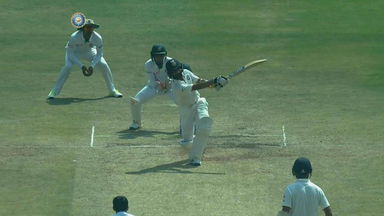 IND vs BAN 2017 - 1st Test day 4 : Ajinkya Rahane six