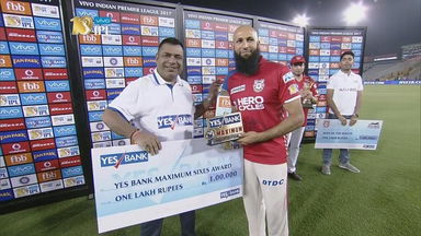 M47: KXIP vs GL – YES Bank Maximum Sixes – Hashim Amla