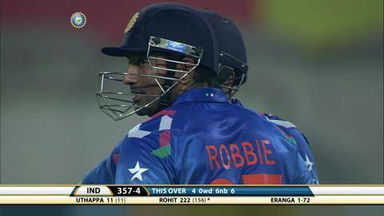 4TH ODI: IND vs SL – Rohit Sharma Six