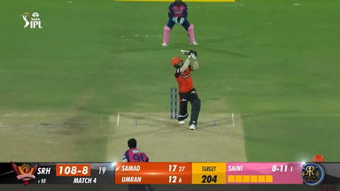 M04: SRH vs RR –  Abdul Samad  Six
