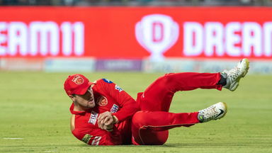 Liam Livingstone's calm catch sends back Ayush Badoni
