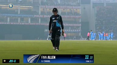 IND vs NZ 2023, 2ND T20I: Finn Allen  Wicket
