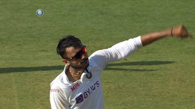 Axar Patel's superb bowling show of 6/38
