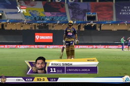 M49: CSK vs KKR – Rinku Singh Wicket