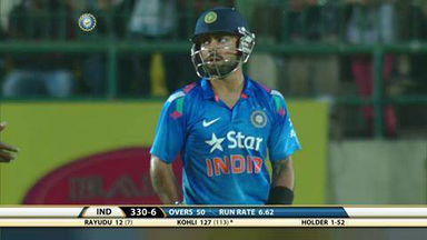4TH ODI: IND vs WI – Virat Kohli Wicket