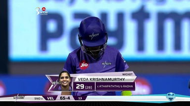 M01: Supernovas vs Velocity – Veda Krishnamurthy Wicket