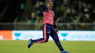 Bullseye: Shimron Hetmyer's direct-hit sends Sunil Narine packing