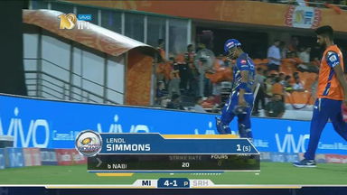 M48: SRH vs MI – Lendl Simmons Wicket