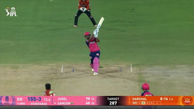 IPL 2025 M02: SRH vs RR - Sanju Samson Six