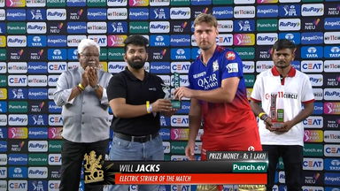 M45: GT vs RCB – Punch.ev Electric Striker of the Match – Will Jacks