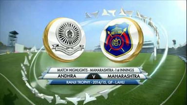 Ranji Trophy 2014-15: Andhra v Maharashtra, Maharashtra 1st Innings highlights