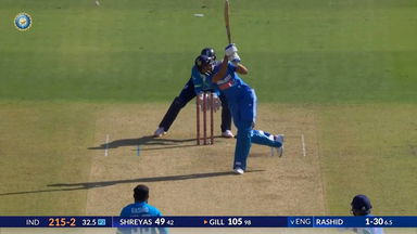 IND vs ENG 2025, 3rd ODI: Shubman Gill Six