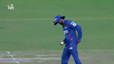 Brothers in action: Krunal takes fantastic reflex catch to dismiss Hardik