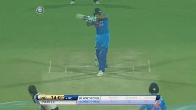 IND vs NZ 2017, 1st T20I: Rohit Sharma Six