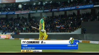 IND vs AUS 2020, 2nd ODI: Pat Cummins Wicket