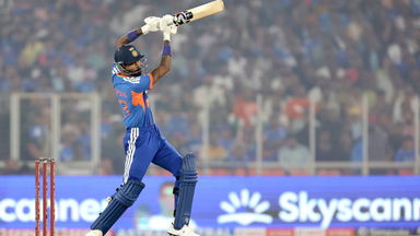 Smashed! Hardik Pandya brings up fifty in style