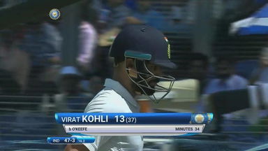 IND vs AUS 2017 - 1st Test Day 3 : Virat Kohli Wicket