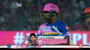 M04: RR vs KXIP – Sanju Samson Wicket