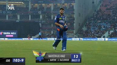 M43: LSG vs RCB – Naveen-ul-Haq Wicket